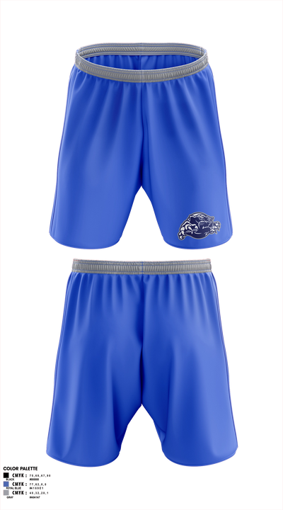 Pasquotank County Panthers 65448582 Athletic Shorts With Pockets - 3
