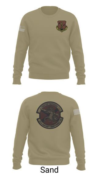 Crew Neck Sweatshirt, 125th Tactical Aircraft Maintenance SQ, , Teamtime, Team time, sublimation, custom sports apparel, team uniforms, spirit wear, spiritwear, sports uniforms, custom shirts, team store, custom team store, fundraiser sports, apparel fundraiser