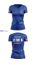 Crete Area Medical Center EMS Women's Short Sleeve V-neck Shirt - 3