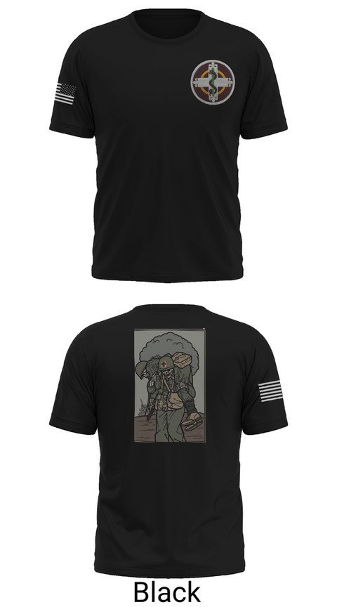 Old School Cotton Feel Shirt, 336th Med Det, Army, Teamtime, Team time, sublimation, custom sports apparel, team uniforms, spirit wear, spiritwear, sports uniforms, custom shirts, team store, custom team store, fundraiser sports, apparel fundraiser