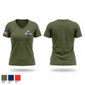 Marine Cadets Iowa 74534354 Women's Short Sleeve V-neck Shirt - 1