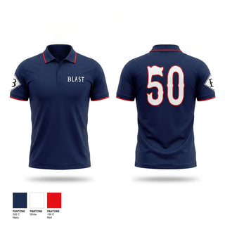 Short Sleeve Performance Polo, Blast Baseball, Baseball, Teamtime, Team time, sublimation, custom sports apparel, team uniforms, spirit wear, spiritwear, sports uniforms, custom shirts, team store, custom team store, fundraiser sports, apparel fundraiser