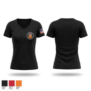 Womens Short Sleeve Vneck Shirt, CCoE Charlie Branch, Army, Teamtime, Team time, sublimation, custom sports apparel, team uniforms, spirit wear, spiritwear, sports uniforms, custom shirts, team store, custom team store, fundraiser sports, apparel fundraiser