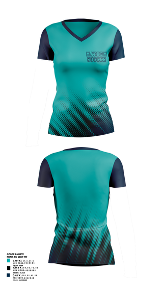 Womens Short Sleeve Vneck Shirt, Mayhem, Men's Soccer, Teamtime, Team time, sublimation, custom sports apparel, team uniforms, spirit wear, spiritwear, sports uniforms, custom shirts, team store, custom team store, fundraiser sports, apparel fundraiser