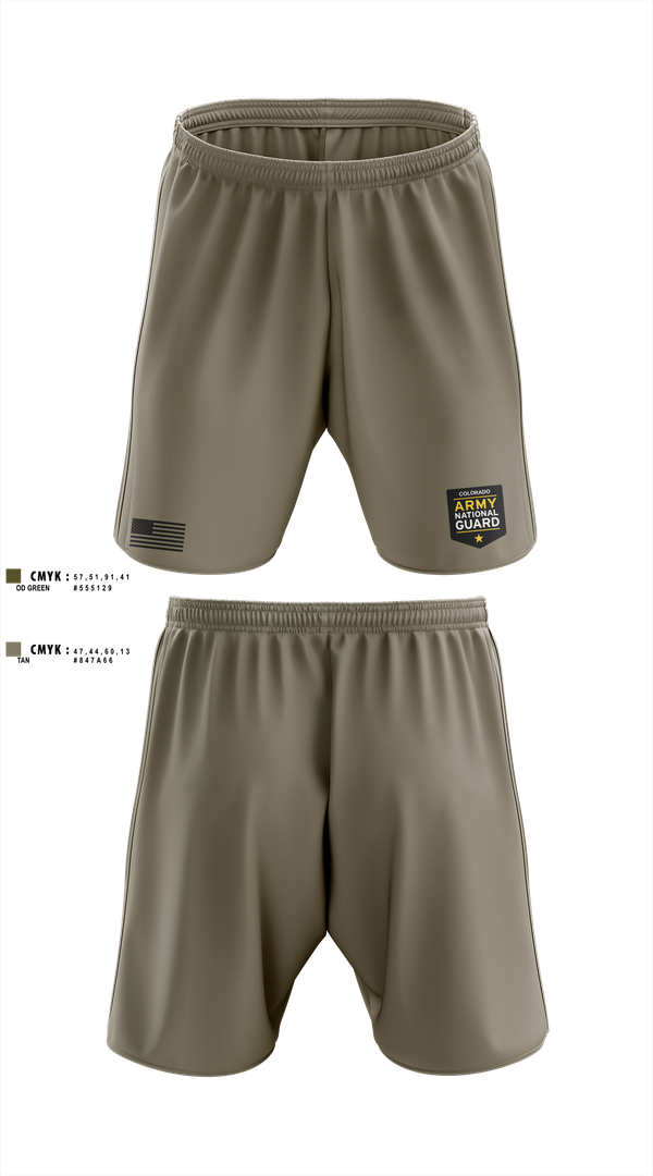 Athletic Shorts With Pockets, Recruiting and Retention Battalion, National Guard, Teamtime, Team time, sublimation, custom sports apparel, team uniforms, spirit wear, spiritwear, sports uniforms, custom shirts, team store, custom team store, fundraiser sports, apparel fundraiser