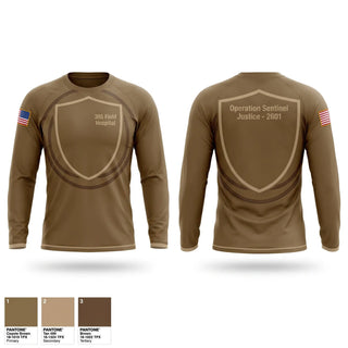 Long Sleeve Performance Shirt, 385 Field Hospital, Army, Teamtime, Team time, sublimation, custom sports apparel, team uniforms, spirit wear, spiritwear, sports uniforms, custom shirts, team store, custom team store, fundraiser sports, apparel fundraiser