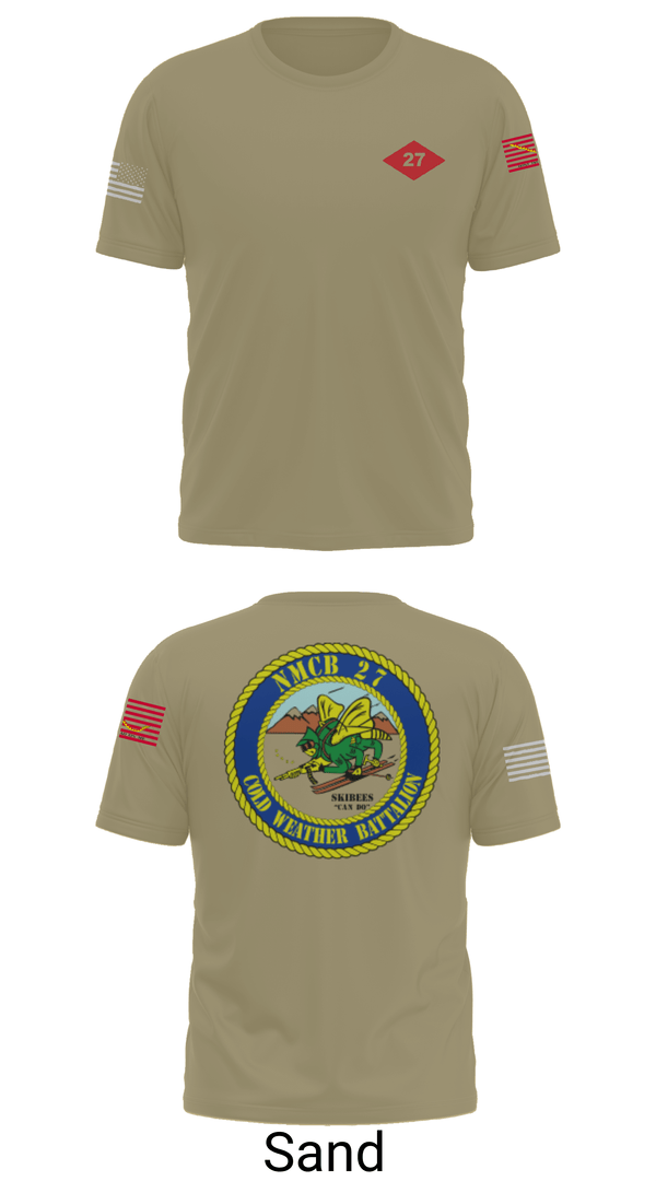 Short Sleeve Performance Shirt, NMCB  27, Navy, Teamtime, Team time, sublimation, custom sports apparel, team uniforms, spirit wear, spiritwear, sports uniforms, custom shirts, team store, custom team store, fundraiser sports, apparel fundraiser
