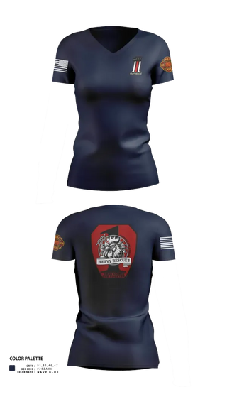 Womens Short Sleeve Vneck Shirt, HFR Heavy Rescue, Fire Department, Teamtime, Team time, sublimation, custom sports apparel, team uniforms, spirit wear, spiritwear, sports uniforms, custom shirts, team store, custom team store, fundraiser sports, apparel fundraiser