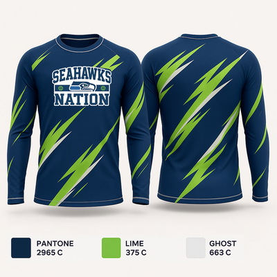 South Huntington Seahawks 58795977 Long Sleeve Performance Shirt 1