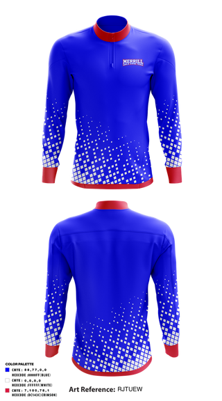 Quarter Zip Jacket, Merrill Girls Swim Team, Swimming, Teamtime, Team time, sublimation, custom sports apparel, team uniforms, spirit wear, spiritwear, sports uniforms, custom shirts, team store, custom team store, fundraiser sports, apparel fundraiser