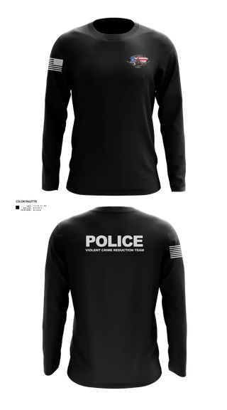 Long Sleeve Performance Shirt, D3 Violent Crimes Reduction Team, Police, Teamtime, Team time, sublimation, custom sports apparel, team uniforms, spirit wear, spiritwear, sports uniforms, custom shirts, team store, custom team store, fundraiser sports, apparel fundraiser