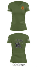 1st Bn 2mar 2nd MarDiv 35824328 Women's Short Sleeve V-neck Shirt - 48