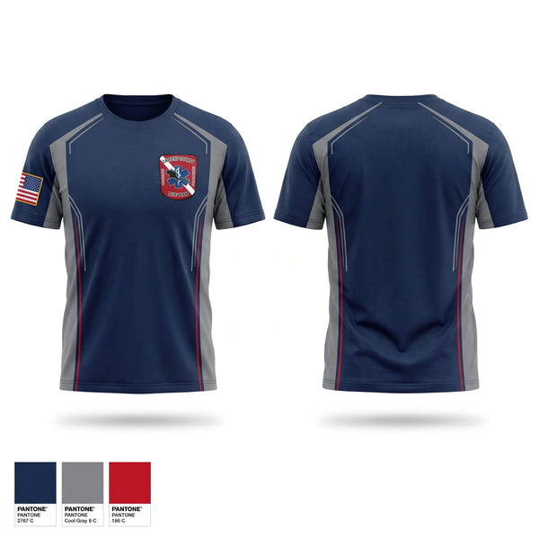 Old School Cotton Feel Shirt, Calvert County Rescue Dive Team, Fire Department, Teamtime, Team time, sublimation, custom sports apparel, team uniforms, spirit wear, spiritwear, sports uniforms, custom shirts, team store, custom team store, fundraiser sports, apparel fundraiser