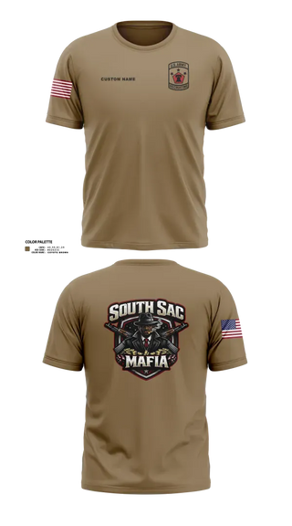 Old School Cotton Feel Shirt, SAC SOUTH, Army, Teamtime, Team time, sublimation, custom sports apparel, team uniforms, spirit wear, spiritwear, sports uniforms, custom shirts, team store, custom team store, fundraiser sports, apparel fundraiser