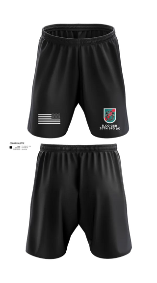 Athletic Shorts With Pockets, B.CO GSB 20th SFG(A), , Teamtime, Team time, sublimation, custom sports apparel, team uniforms, spirit wear, spiritwear, sports uniforms, custom shirts, team store, custom team store, fundraiser sports, apparel fundraiser