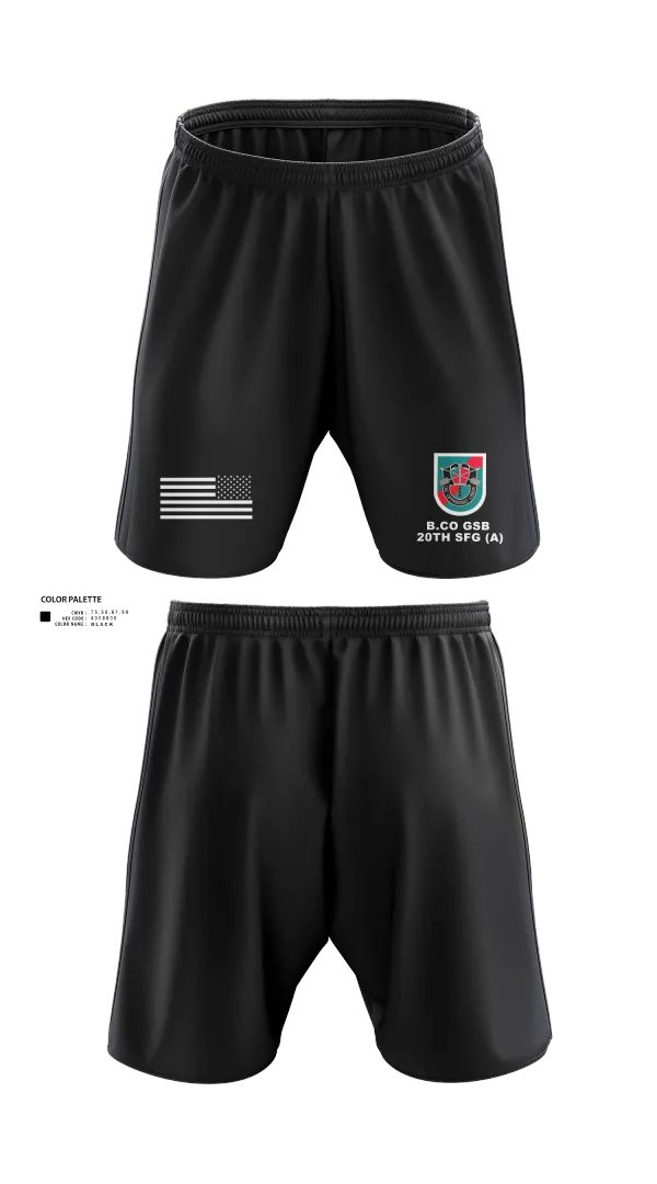 Athletic Shorts With Pockets, B.CO GSB 20th SFG(A), , Teamtime, Team time, sublimation, custom sports apparel, team uniforms, spirit wear, spiritwear, sports uniforms, custom shirts, team store, custom team store, fundraiser sports, apparel fundraiser