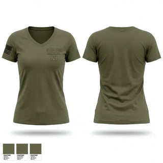 Womens Short Sleeve Vneck Shirt, State Fire Marshal K9, Police, Teamtime, Team time, sublimation, custom sports apparel, team uniforms, spirit wear, spiritwear, sports uniforms, custom shirts, team store, custom team store, fundraiser sports, apparel fundraiser