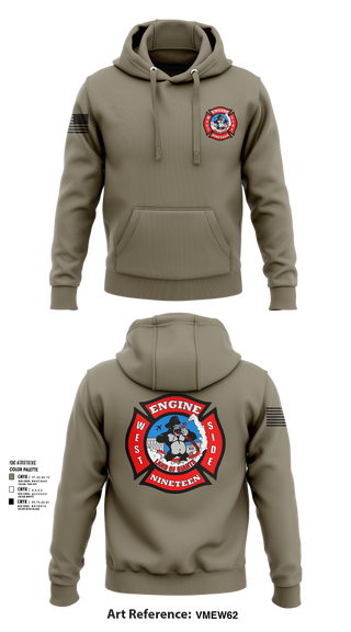 Hoodie, Station 19, Fire Department, Teamtime, Team time, sublimation, custom sports apparel, team uniforms, spirit wear, spiritwear, sports uniforms, custom shirts, team store, custom team store, fundraiser sports, apparel fundraiser