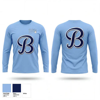 Long Sleeve Performance Shirt, South Coast Blues, Baseball, Teamtime, Team time, sublimation, custom sports apparel, team uniforms, spirit wear, spiritwear, sports uniforms, custom shirts, team store, custom team store, fundraiser sports, apparel fundraiser