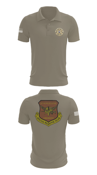 Short Sleeve Performance Polo, Evangeline Parish Sheriffs Office S.R.T, Police, Teamtime, Team time, sublimation, custom sports apparel, team uniforms, spirit wear, spiritwear, sports uniforms, custom shirts, team store, custom team store, fundraiser sports, apparel fundraiser