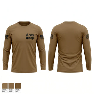 Long Sleeve Performance Shirt, Ares troop, Army, Teamtime, Team time, sublimation, custom sports apparel, team uniforms, spirit wear, spiritwear, sports uniforms, custom shirts, team store, custom team store, fundraiser sports, apparel fundraiser