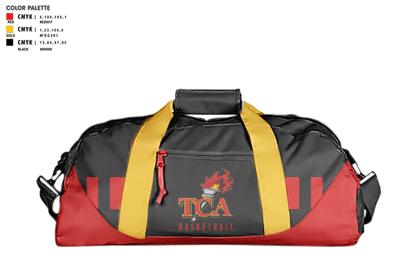 Duffle Bag, Torches, Men's Basketball, Teamtime, Team time, sublimation, custom sports apparel, team uniforms, spirit wear, spiritwear, sports uniforms, custom shirts, team store, custom team store, fundraiser sports, apparel fundraiser