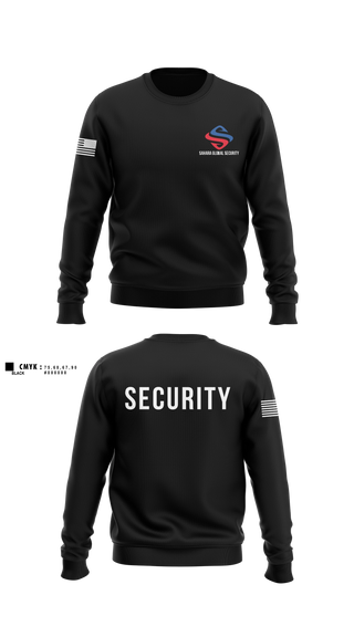 Crew Neck Sweatshirt, Sahara Global Security, Fire Department, Teamtime, Team time, sublimation, custom sports apparel, team uniforms, spirit wear, spiritwear, sports uniforms, custom shirts, team store, custom team store, fundraiser sports, apparel fundraiser