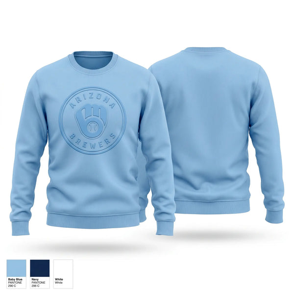 Crew Neck Sweatshirt, Arizona Brewers, Baseball, Teamtime, Team time, sublimation, custom sports apparel, team uniforms, spirit wear, spiritwear, sports uniforms, custom shirts, team store, custom team store, fundraiser sports, apparel fundraiser