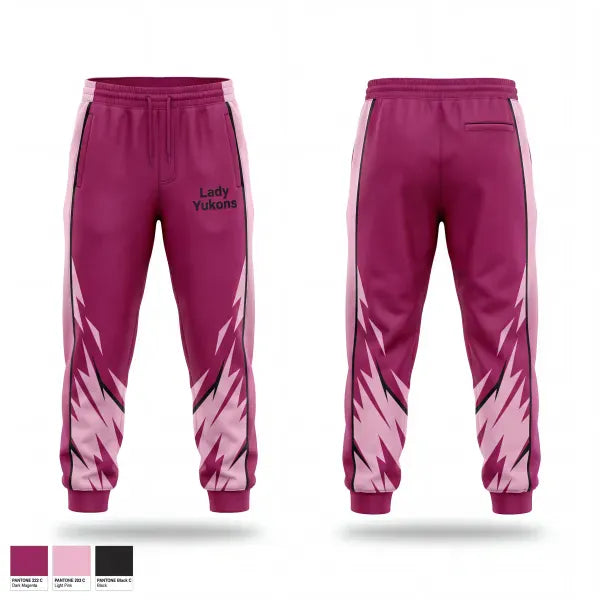Sweatpants, Lady Yukons, Women's Basketball, Teamtime, Team time, sublimation, custom sports apparel, team uniforms, spirit wear, spiritwear, sports uniforms, custom shirts, team store, custom team store, fundraiser sports, apparel fundraiser