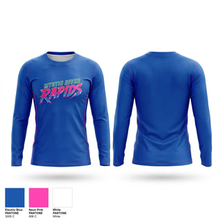 Long Sleeve Performance Shirt, Mystic River Rapids, Baseball, Teamtime, Team time, sublimation, custom sports apparel, team uniforms, spirit wear, spiritwear, sports uniforms, custom shirts, team store, custom team store, fundraiser sports, apparel fundraiser