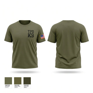 Old School Cotton Feel Shirt, TPD K9, Police, Teamtime, Team time, sublimation, custom sports apparel, team uniforms, spirit wear, spiritwear, sports uniforms, custom shirts, team store, custom team store, fundraiser sports, apparel fundraiser