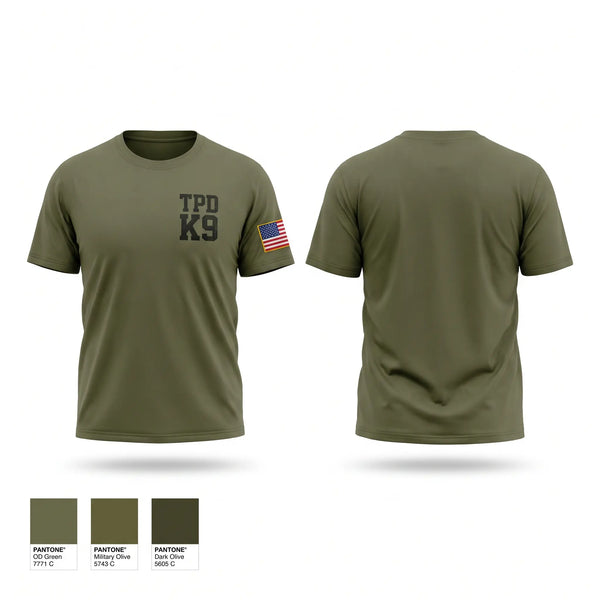 Old School Cotton Feel Shirt, TPD K9, Police, Teamtime, Team time, sublimation, custom sports apparel, team uniforms, spirit wear, spiritwear, sports uniforms, custom shirts, team store, custom team store, fundraiser sports, apparel fundraiser