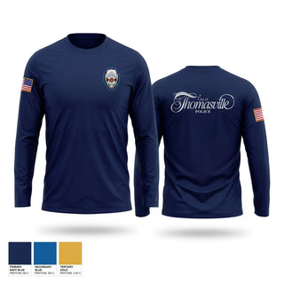 Long Sleeve Performance Shirt, Thomasville Police, Police, Teamtime, Team time, sublimation, custom sports apparel, team uniforms, spirit wear, spiritwear, sports uniforms, custom shirts, team store, custom team store, fundraiser sports, apparel fundraiser