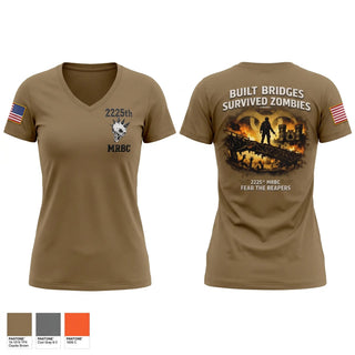 Womens Short Sleeve Vneck Shirt, 2225th MRBC, National Guard, Teamtime, Team time, sublimation, custom sports apparel, team uniforms, spirit wear, spiritwear, sports uniforms, custom shirts, team store, custom team store, fundraiser sports, apparel fundraiser