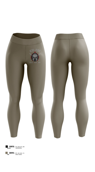 Womens Leggings, 631st ESC, Army, Teamtime, Team time, sublimation, custom sports apparel, team uniforms, spirit wear, spiritwear, sports uniforms, custom shirts, team store, custom team store, fundraiser sports, apparel fundraiser