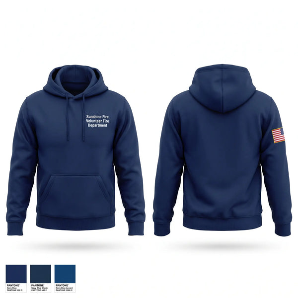 Hoodie, Sunshine Fire Volunteer Fire Department, Fire Department, Teamtime, Team time, sublimation, custom sports apparel, team uniforms, spirit wear, spiritwear, sports uniforms, custom shirts, team store, custom team store, fundraiser sports, apparel fundraiser