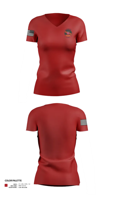 AFLCMCSWAT 46376626 Women's Short Sleeve V-neck Shirt - 111