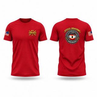 Old School Cotton Feel Shirt, 2-82 FAR, 1CD DIVARTY, SPUR, Army, Teamtime, Team time, sublimation, custom sports apparel, team uniforms, spirit wear, spiritwear, sports uniforms, custom shirts, team store, custom team store, fundraiser sports, apparel fundraiser