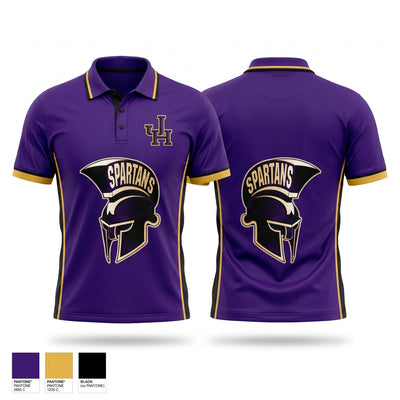 Jurupa Hills Spartans Short Sleeve Performance Polo - 1