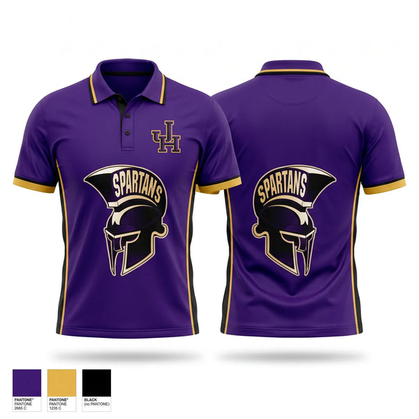 Short Sleeve Performance Polo, Jurupa Hills Spartans, Softball, Teamtime, Team time, sublimation, custom sports apparel, team uniforms, spirit wear, spiritwear, sports uniforms, custom shirts, team store, custom team store, fundraiser sports, apparel fundraiser