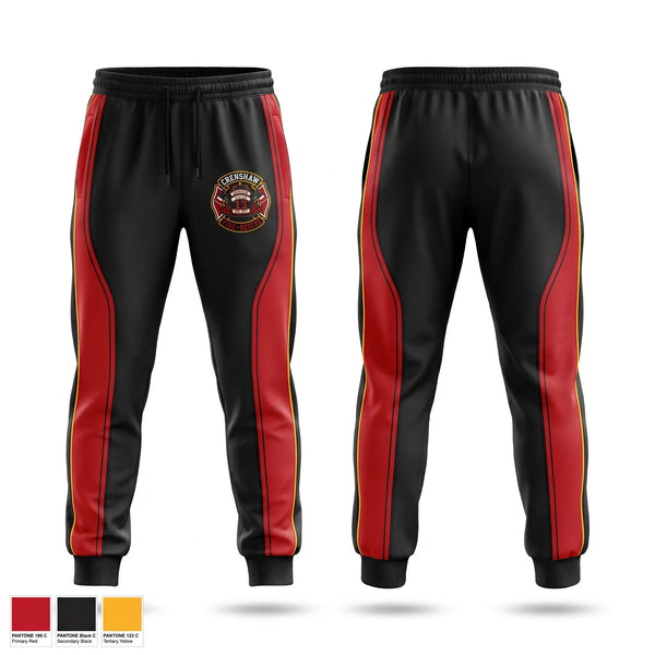 Sweatpants, Crenshaw, Fire Department, Teamtime, Team time, sublimation, custom sports apparel, team uniforms, spirit wear, spiritwear, sports uniforms, custom shirts, team store, custom team store, fundraiser sports, apparel fundraiser