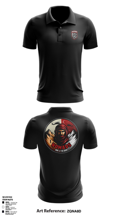 2-10 AHB Knighthawks Short Sleeve Performance Polo - 21
