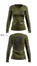 Alvin Police Swat 37636522 Women's Long Sleeve V-neck Shirt - 1