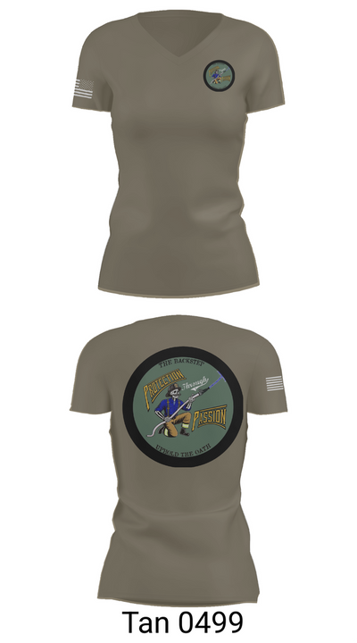 Backstep training group 69830165 Women's Short Sleeve V-neck Shirt - 68