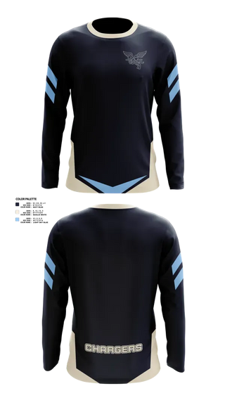 Long Sleeve Performance Shirt, Ansonia Chargers, Track & Field, Teamtime, Team time, sublimation, custom sports apparel, team uniforms, spirit wear, spiritwear, sports uniforms, custom shirts, team store, custom team store, fundraiser sports, apparel fundraiser