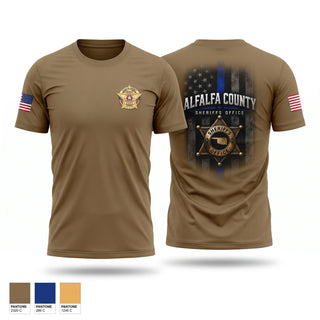 Short Sleeve Performance Shirt, Alfalfa county sheriffs office, Police, Teamtime, Team time, sublimation, custom sports apparel, team uniforms, spirit wear, spiritwear, sports uniforms, custom shirts, team store, custom team store, fundraiser sports, apparel fundraiser