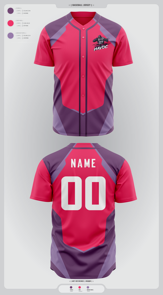 Full Button Baseball Jersey, West texas Havoc, Baseball, Teamtime, Team time, sublimation, custom sports apparel, team uniforms, spirit wear, spiritwear, sports uniforms, custom shirts, team store, custom team store, fundraiser sports, apparel fundraiser