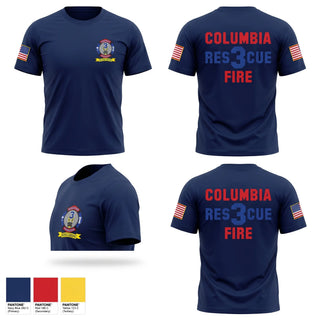 Short Sleeve Performance Shirt, Columbia Fire Department RESCUE3, Fire Department, Teamtime, Team time, sublimation, custom sports apparel, team uniforms, spirit wear, spiritwear, sports uniforms, custom shirts, team store, custom team store, fundraiser sports, apparel fundraiser