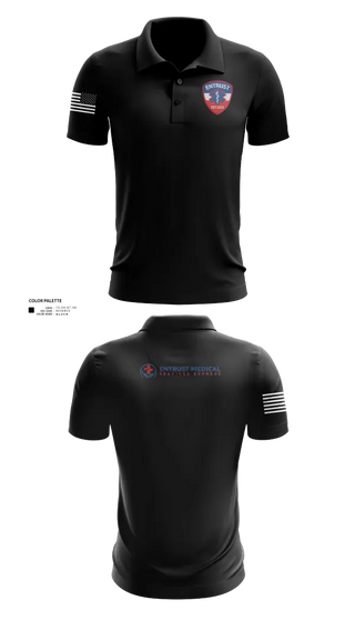 Short Sleeve Performance Polo, Entrust Medical Services Express, EMS/EMT, Teamtime, Team time, sublimation, custom sports apparel, team uniforms, spirit wear, spiritwear, sports uniforms, custom shirts, team store, custom team store, fundraiser sports, apparel fundraiser