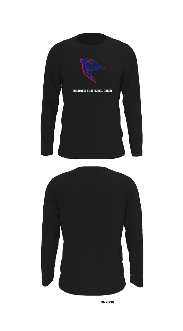 Long Sleeve Performance Shirt, Holbrook High School Cheer, Cheer, Teamtime, Team time, sublimation, custom sports apparel, team uniforms, spirit wear, spiritwear, sports uniforms, custom shirts, team store, custom team store, fundraiser sports, apparel fundraiser